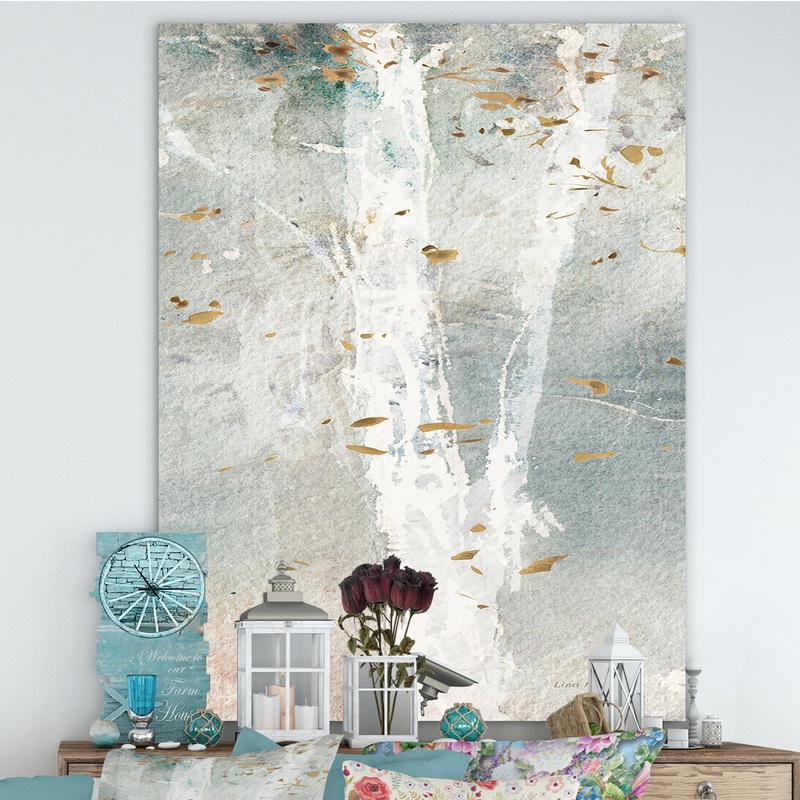 A Woodland Walk into the Forest IV - Modern Farmhouse Premium Canvas Wall Art