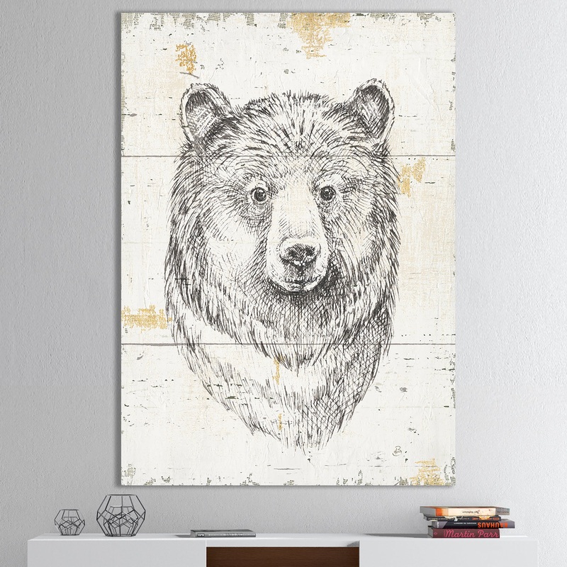 Bear Wild and Beautiful IV - Wildlife Animal Canvas Artwork