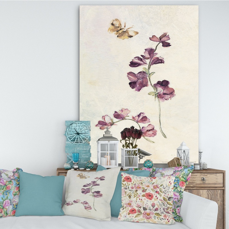 Wild Simple Wallflowers IV - Farmhouse Premium Canvas Wall Art