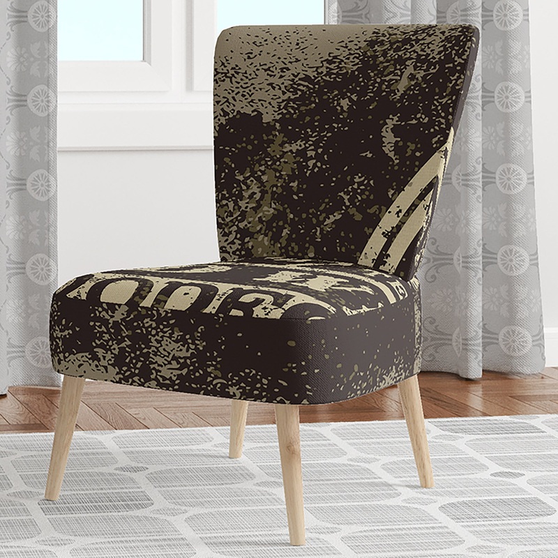 Wild West Rodeo - Upholstered Farmhouse Contemporary Accent Chair