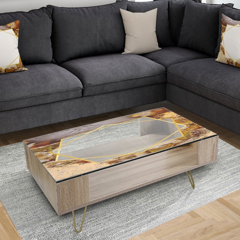 Sand Close Up - Glam Coffee Table