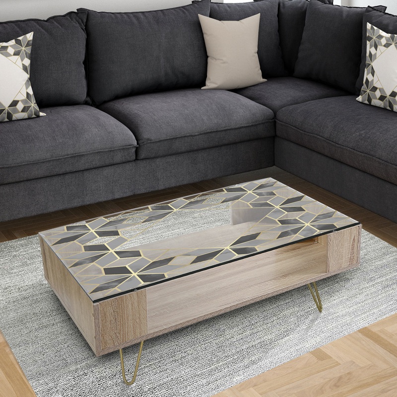 Triangular Diamond Universe 2 - Modern Coffee Table