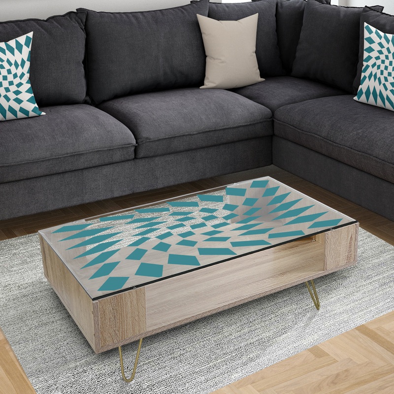 Triangular Diamond Whirl 1 - Modern Coffee Table