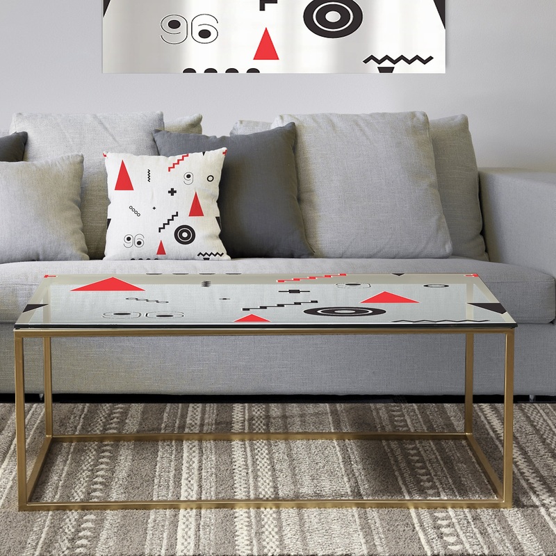 Triangular Retro Design III - Metal Glam Coffee Table