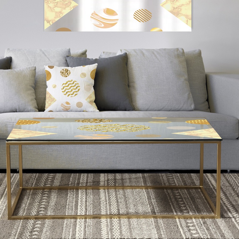 Capital Gold Lively 6 - Metal Modern Coffee Table