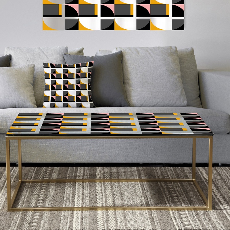 Circular Dance 12 - Metal Modern Coffee Table