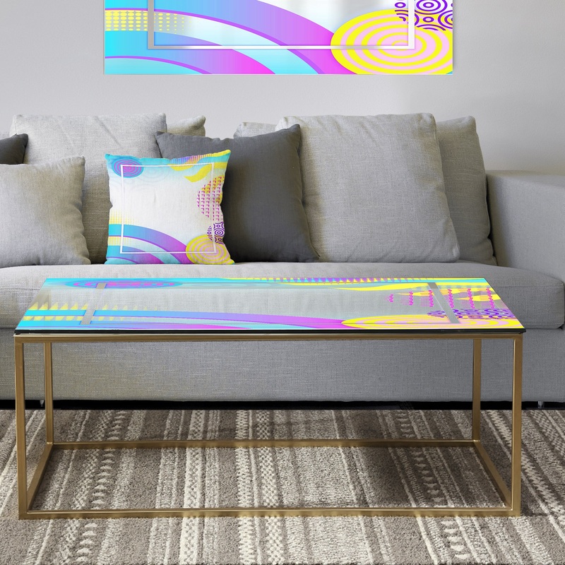 Spacy Dimensions 11 - Metal Modern Coffee Table