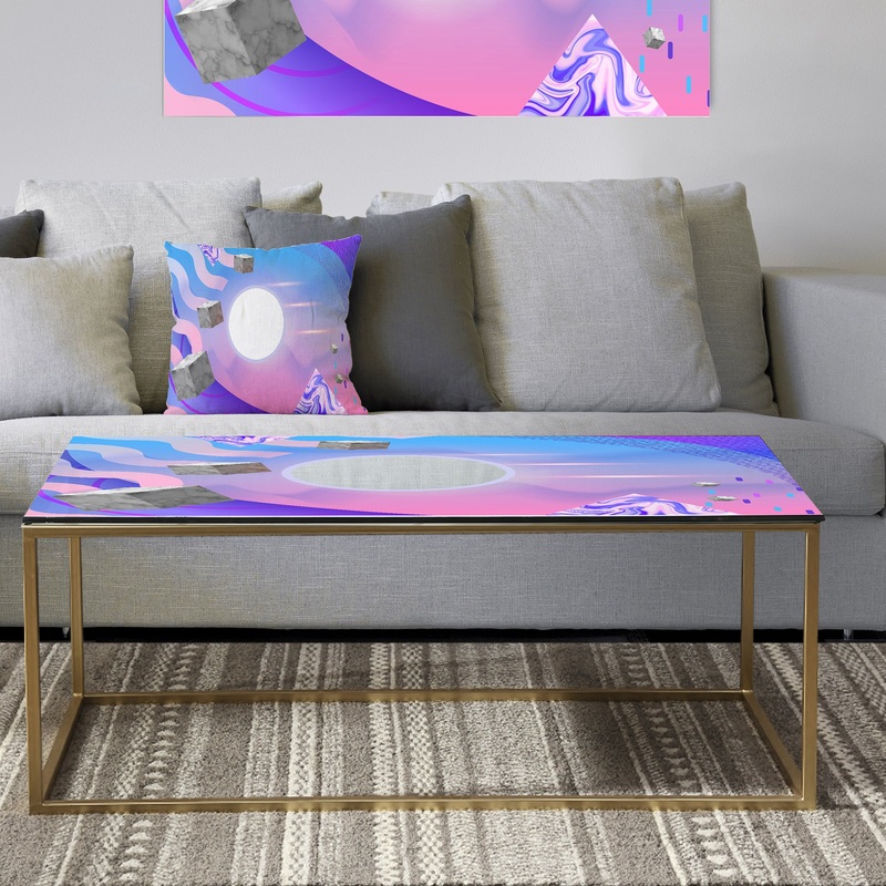 Spacy Dimensions 2 - Metal Modern Coffee Table