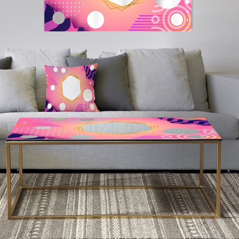 Spacy Dimensions 4 - Metal Modern Coffee Table