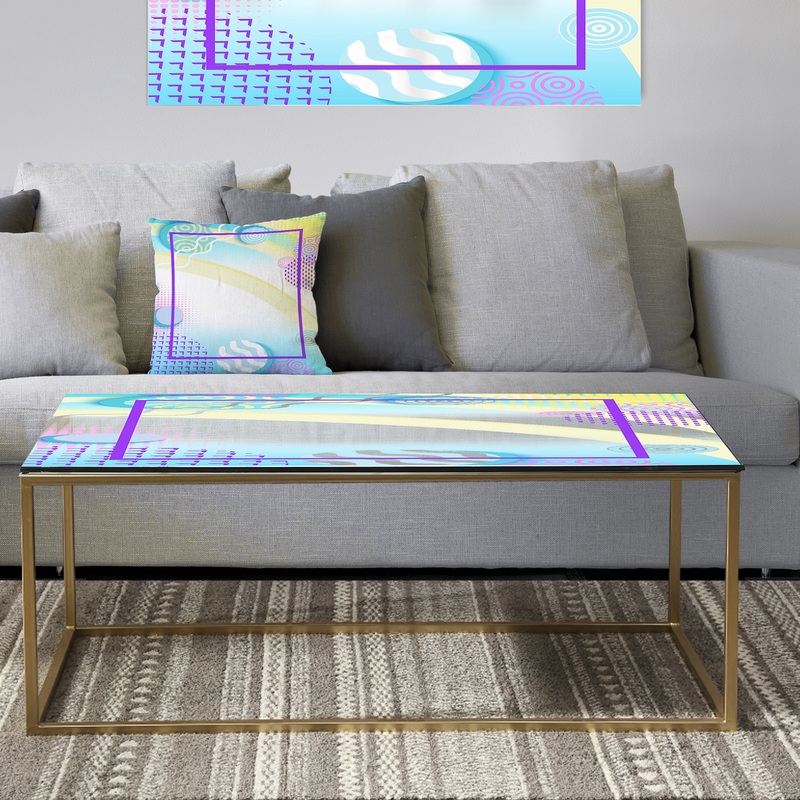 Spacy Dimensions 7 - Metal Modern Coffee Table