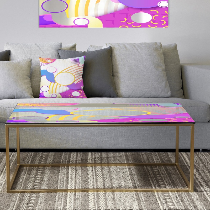Spacy Dimensions 9 - Metal Modern Coffee Table