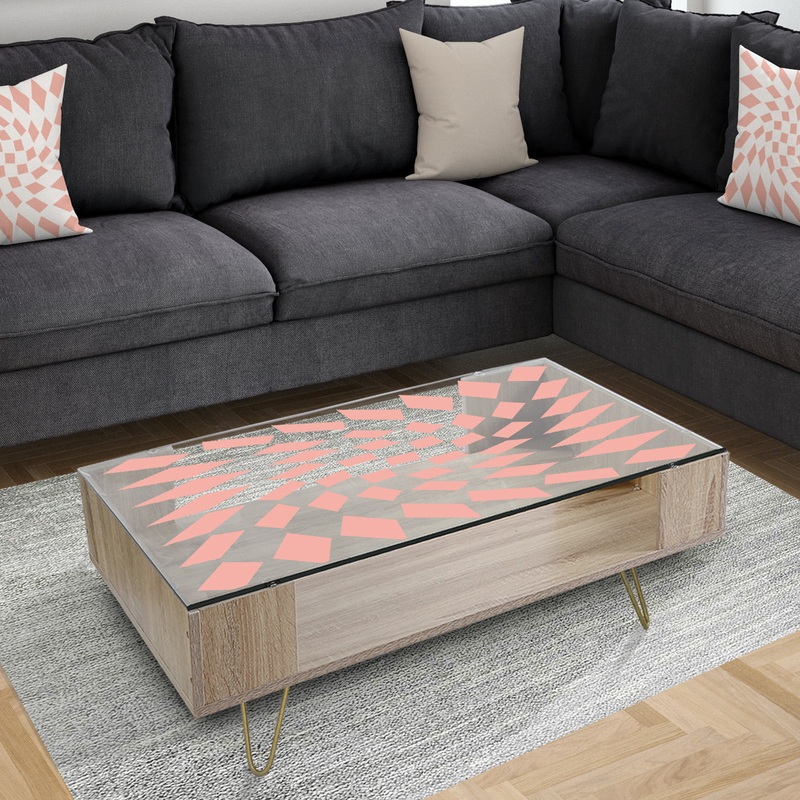 Triangular Diamond Whirl 2 - Modern Coffee Table