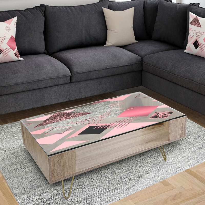 Triangular Spacy Spheres 7 - Modern Coffee Table