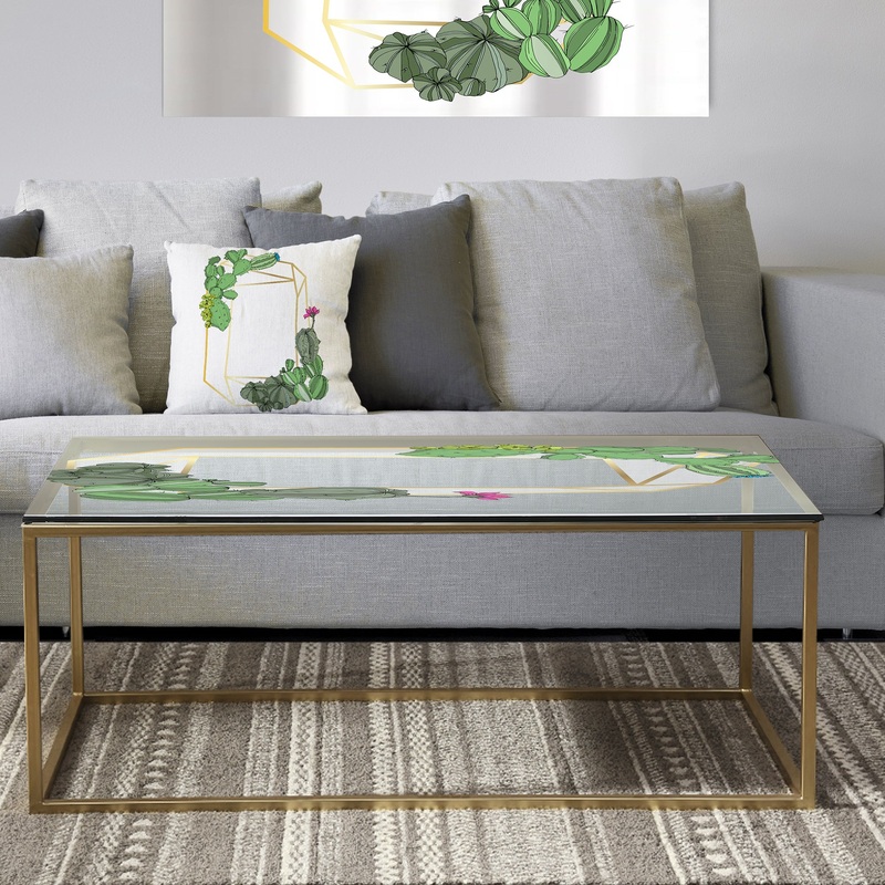 Cactus 3 - Metal Traditional Coffee Table
