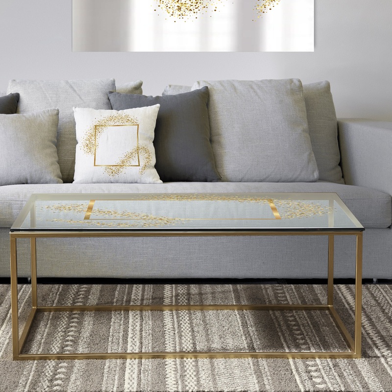 Capital Gold Sparkle 22 - Metal Glam Coffee Table