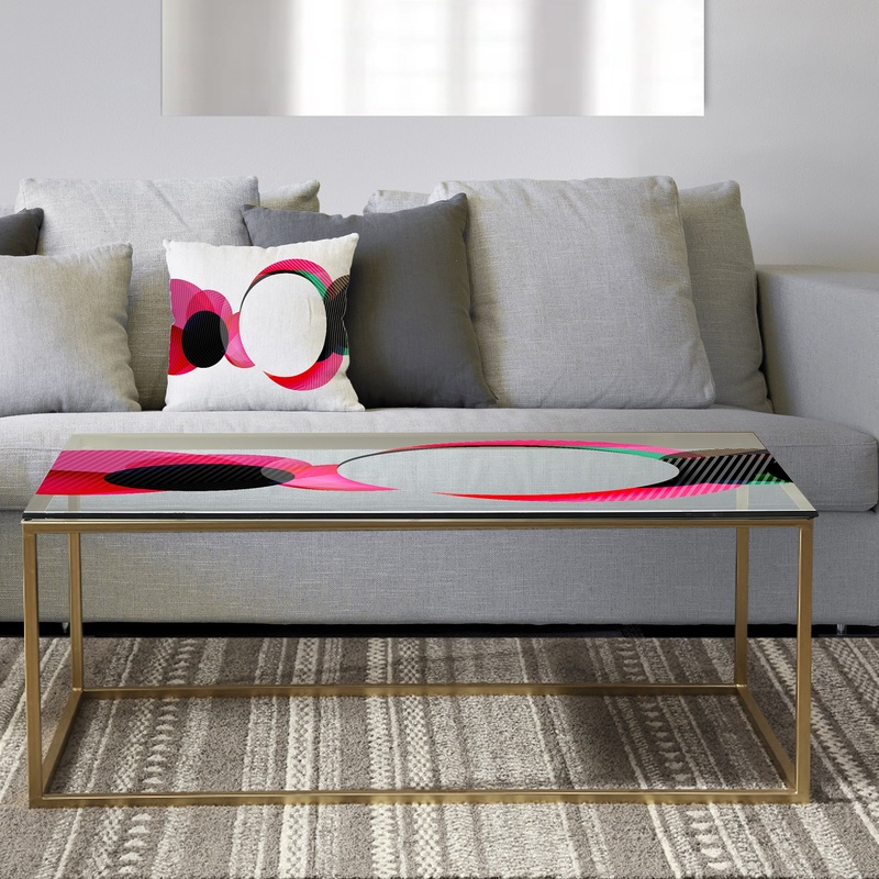 Circular Lacuna 14 - Metal Mid-Century Modern Coffee Table