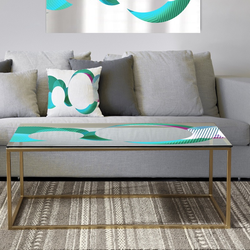 Circular Lacuna 15 - Metal Mid-Century Modern Coffee Table