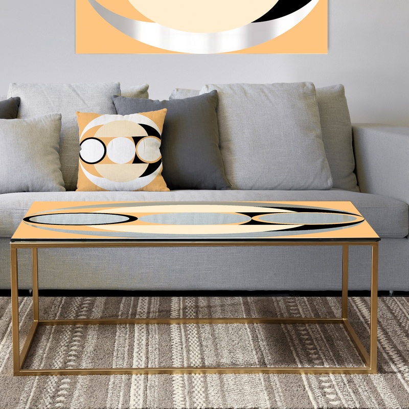 Spacy Dimensions 12 - Metal Mid-Century Modern Coffee Table