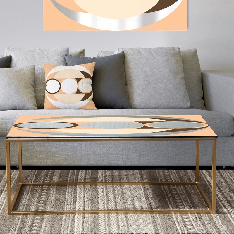 Spacy Dimensions 14 - Metal Mid-Century Modern Coffee Table