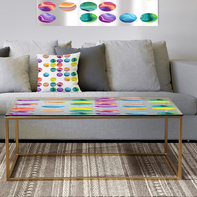 Circular Dance 1 - Metal Modern Coffee Table