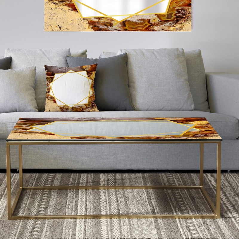Sand Close Up - Metal Glam Coffee Table