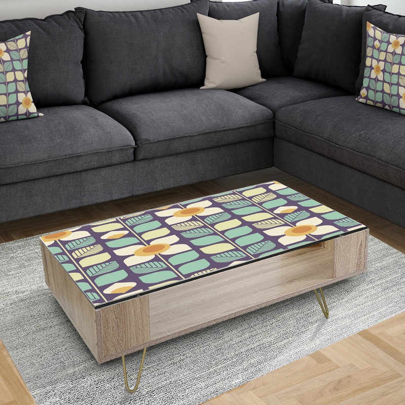 Botanical Retro Design III - Glam Coffee Table