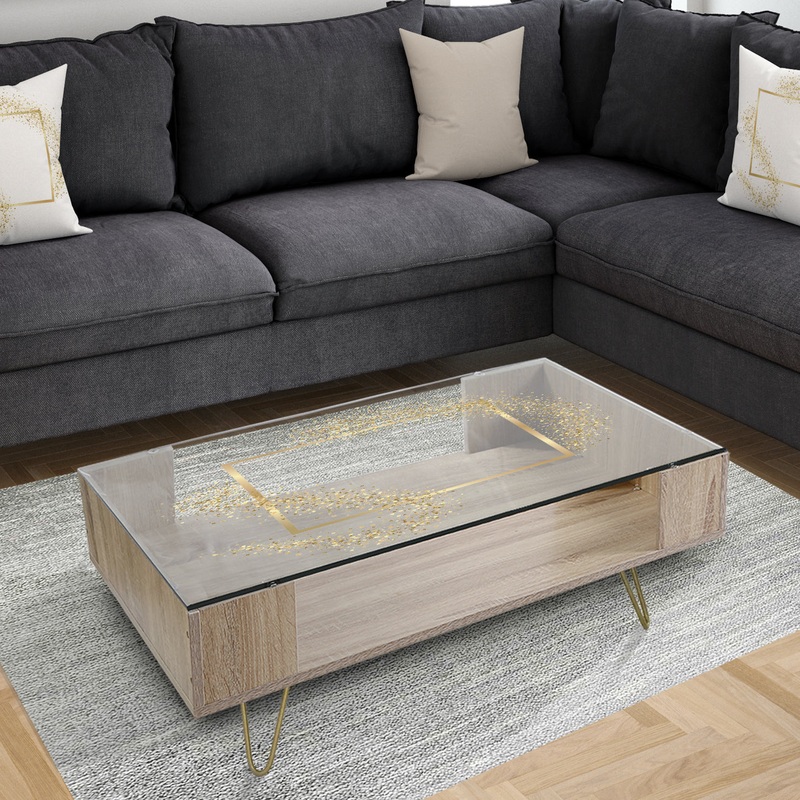 Capital Gold Sparkle 22 - Glam Coffee Table