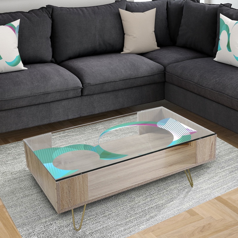Circular Lacuna 15 - Mid-Century Modern Coffee Table
