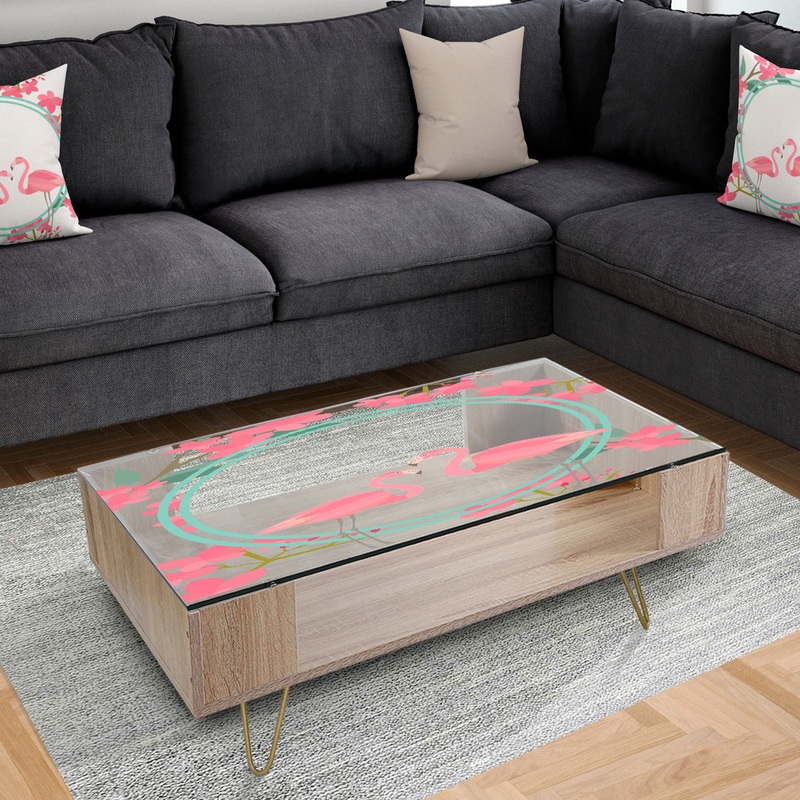 s Flamingo Decorative Wall Mirror - Traditional Coffee Table