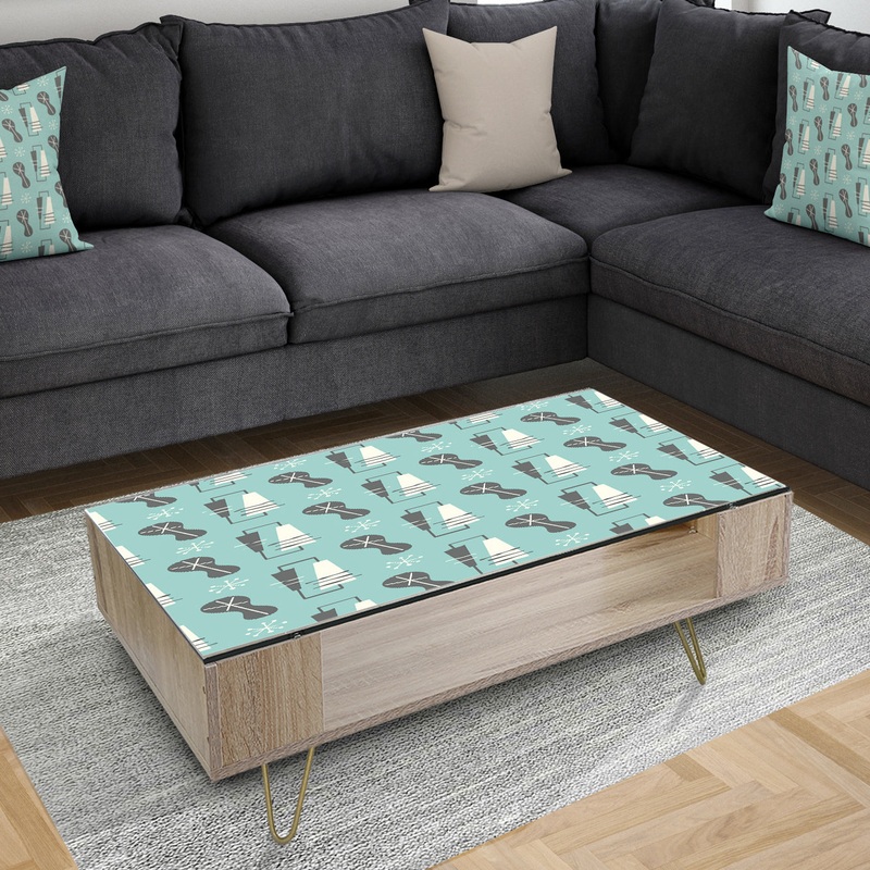 1950 Retro Pattern II - Glam Coffee Table