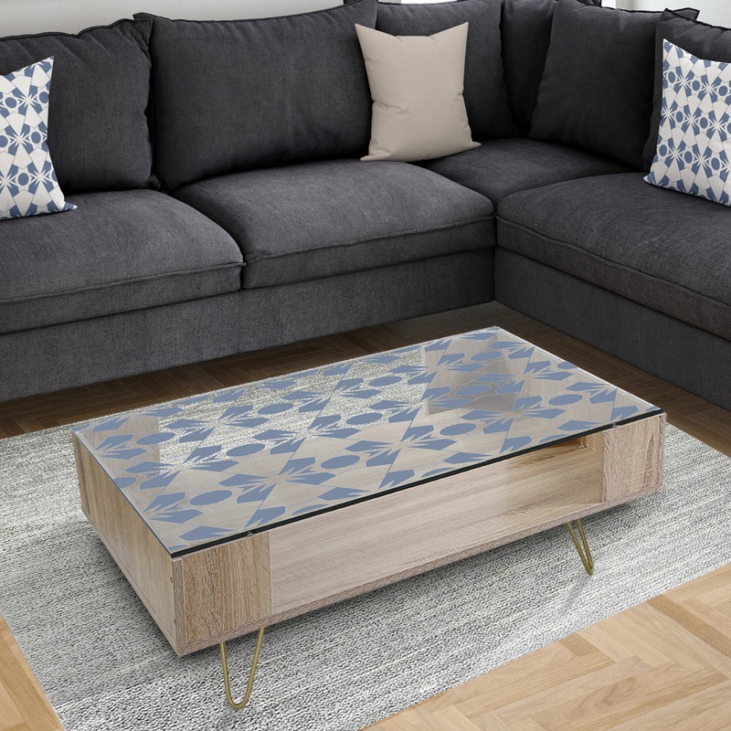 Abstract Retro Geometrical Design I - Glam Coffee Table
