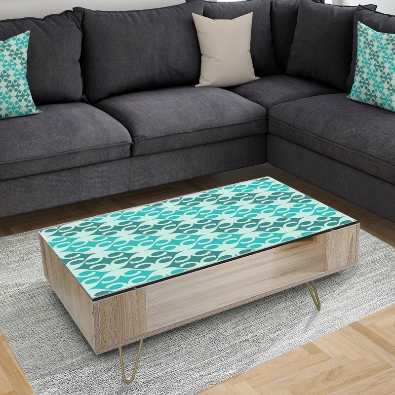 Abstract Retro Geometrical Design VI - Modern Coffee Table
