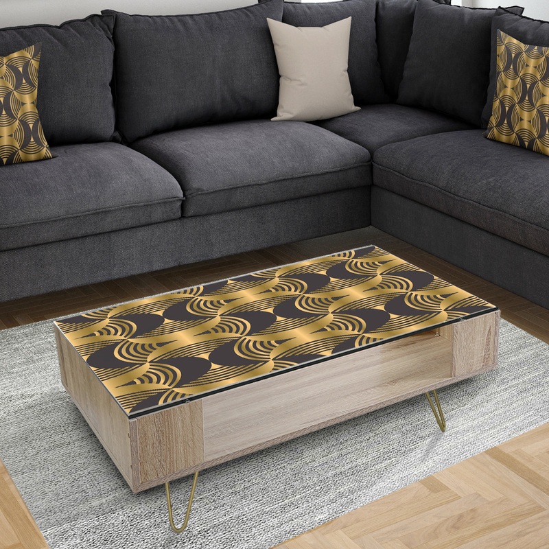 Art Deco style modern pattern - Glam Coffee Table