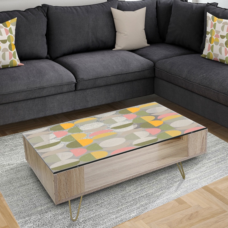 Vintage Circular Design I - Glam Coffee Table