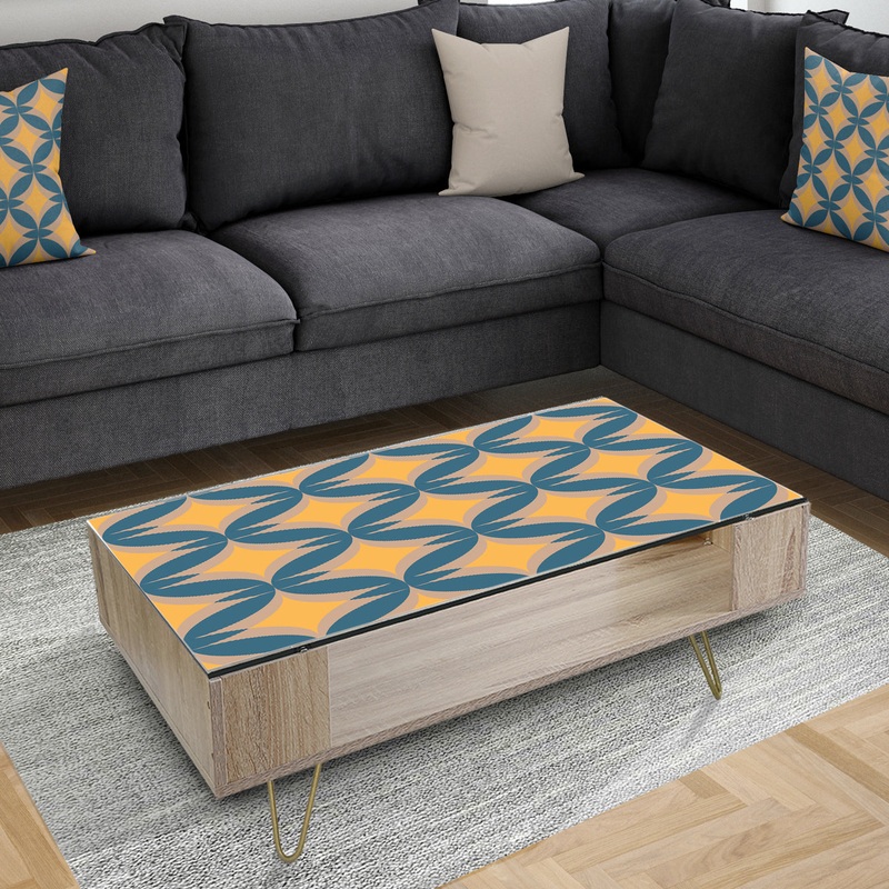 Abstract Retro Design III - Glam Coffee Table