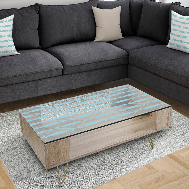 Abstract Retro Geometrical Design III - Glam Coffee Table