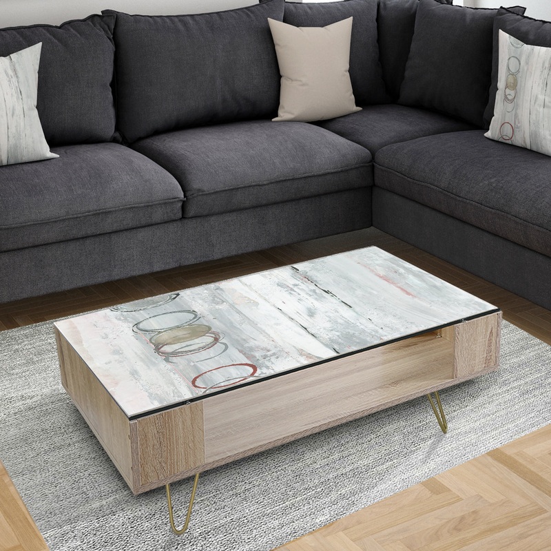 Whitewashed Syrah - Traditional Coffee Table