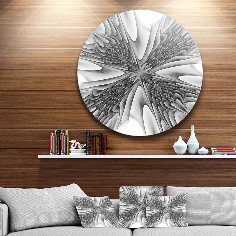 Fractal 3D Magical Depth - Abstract Art Round Wall Art