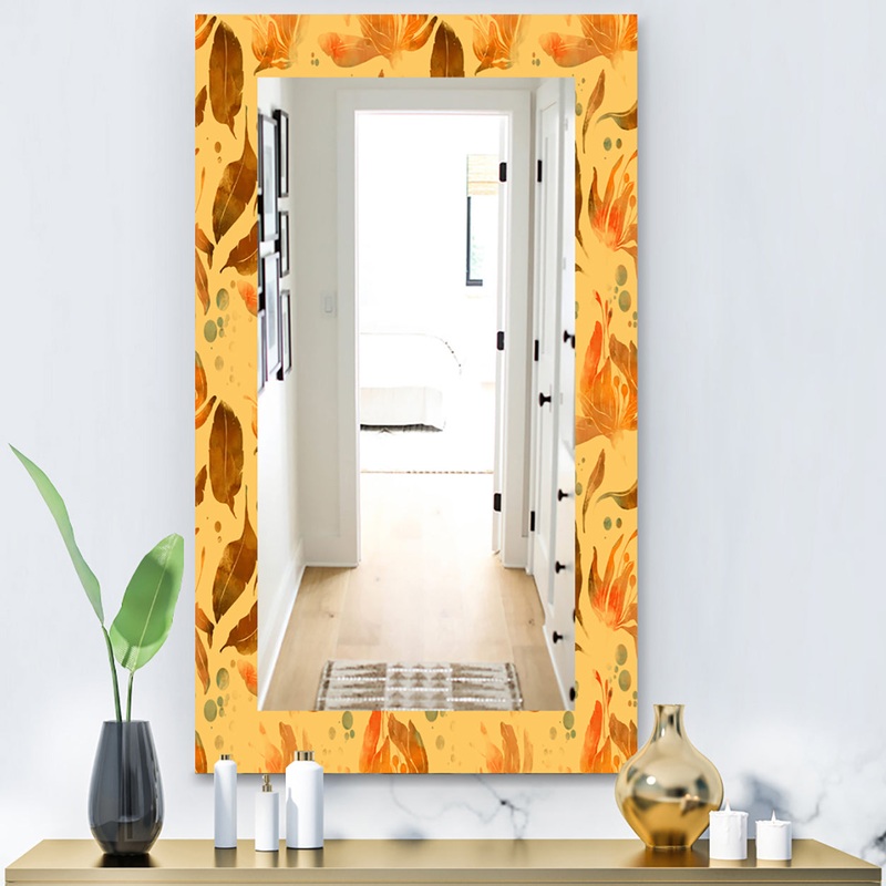 Yellow Moods 3 - Modern Mirror - Vanity Mirror