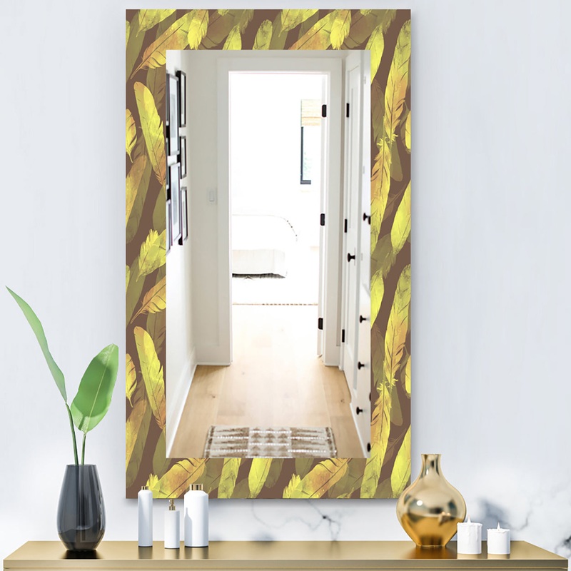 Yellow Moods 4 - Bohemian and Eclectic Mirror - Vanity Mirror