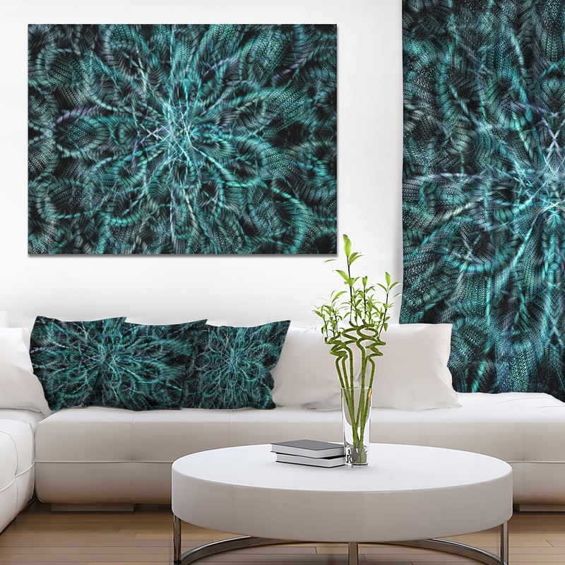 Unusual Starry Fractal Metal Grill - Abstract Canvas Wall Art