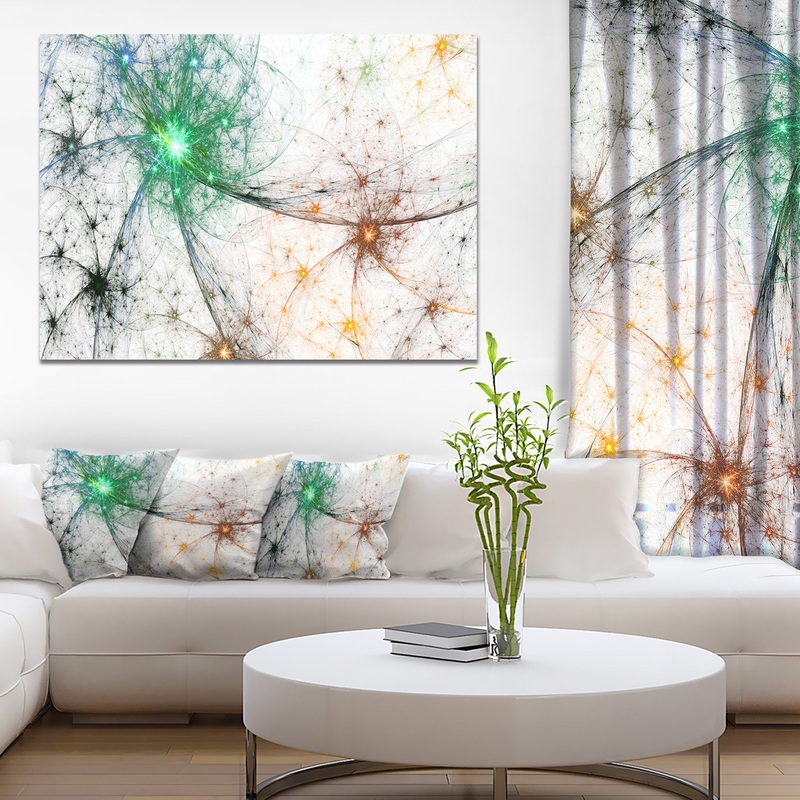 Abstract Colorful Fireworks'Extra Large Abstract Canvas Art Print