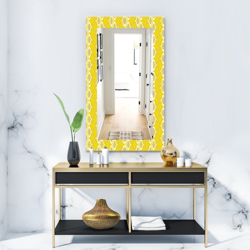 Yellow Moods 25 - Modern Mirror - Wall Mirror