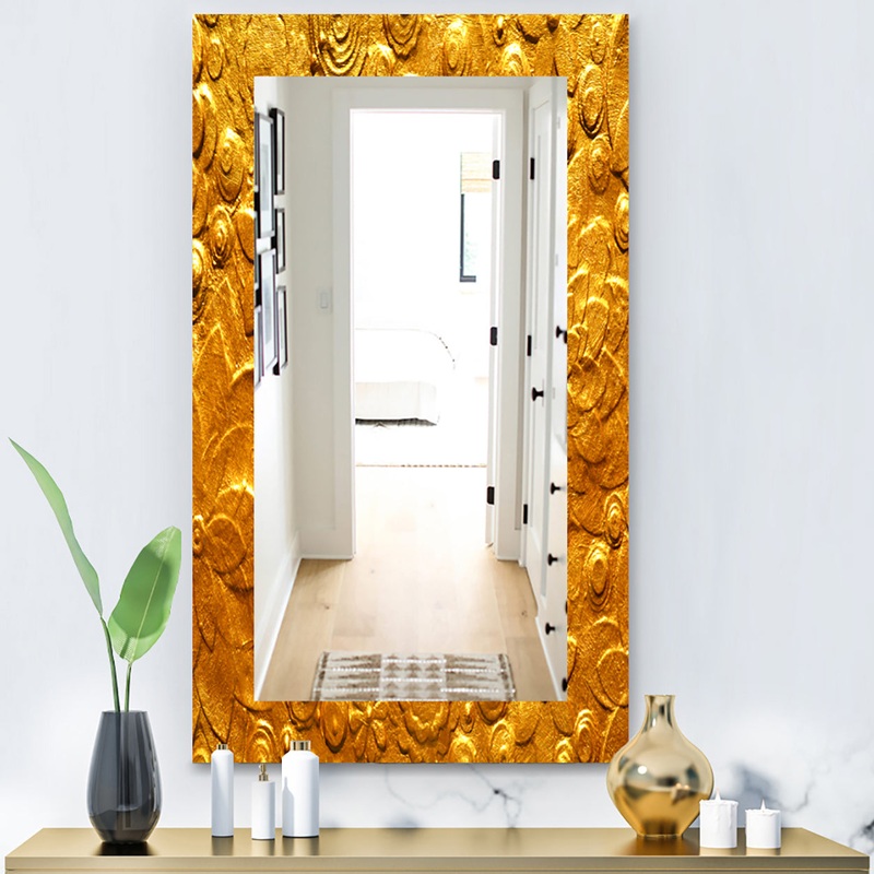 Yellow Moods 23 - Modern Mirror - Vanity Mirror