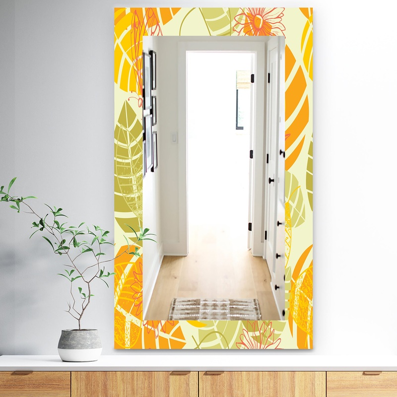 Yellow Moods 24 - Traditional Mirror - Vanity Mirror