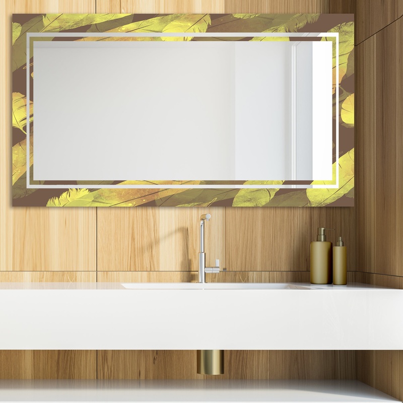 Yellow Moods 25 - Glam Mirror - Modern Vanity Mirror