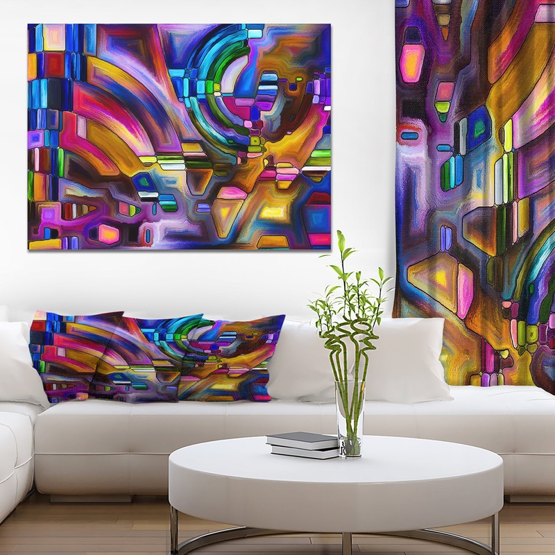 Virtual Color Division - Contemporary Art on wrapped Canvas