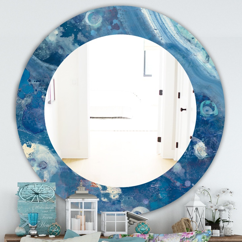 Water III - Traditional Mirror - Oval or Round Wall Mirror