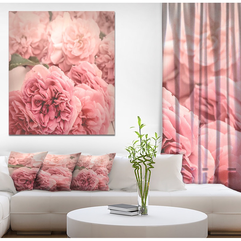 Vintage Style Romantic Roses - Floral photography on Wrapped Canvas