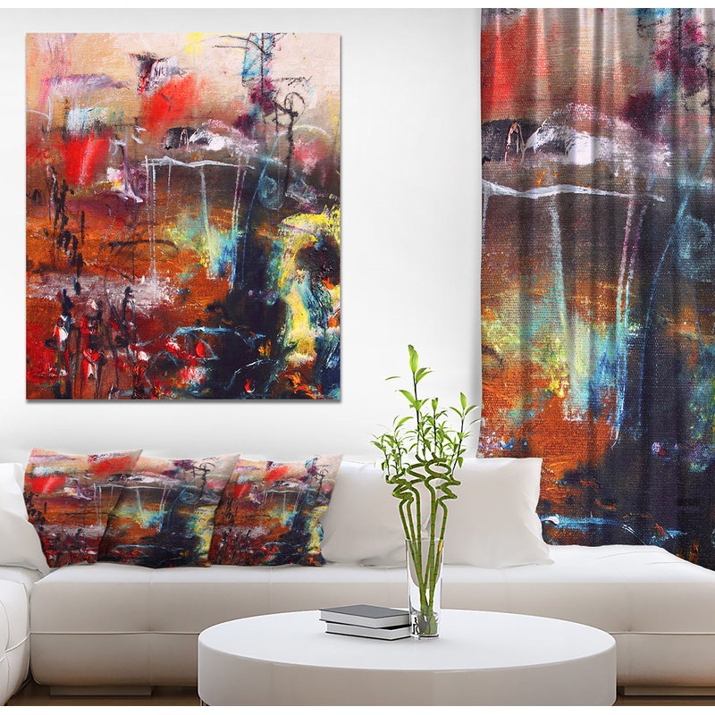 Abstract oil Painting - Landscapes Painting Print on Wrapped Canvas